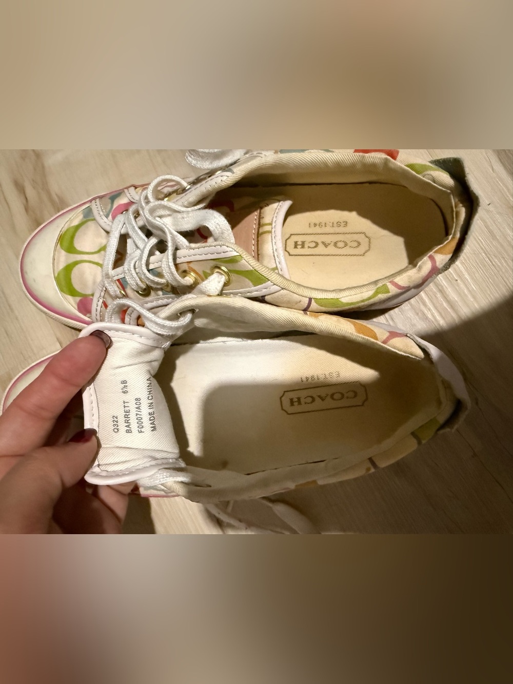 Coach Multicolor Signature Logo Sneakers